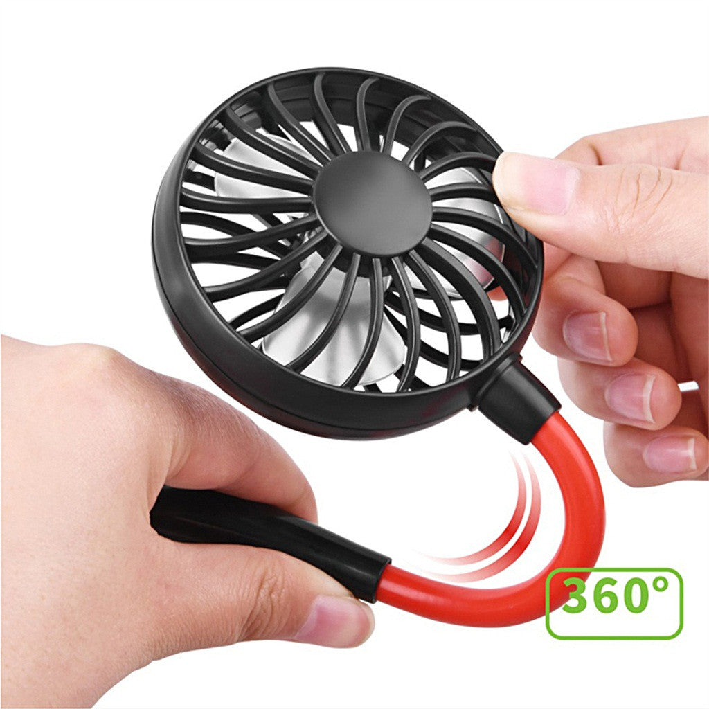 Charging portable lazy fan student desktop fan hanging neck fan / Ventilador Portatil