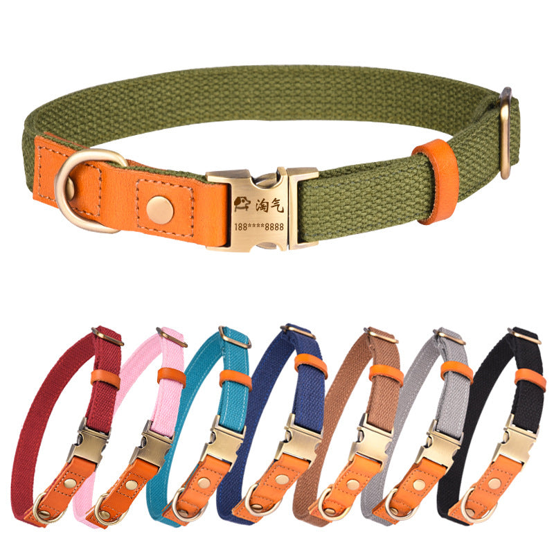 PERSONALIZA el collar de tu mascota / Engraved Pet Collar Comfortable Leather