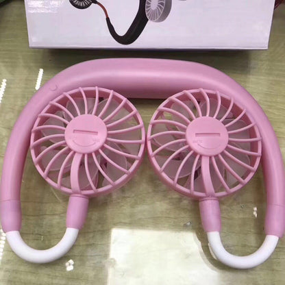 充电便携式懒人风扇学生台式风扇挂脖风扇/Ventilador Portatil