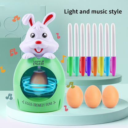 Easter Egg Decoration Coloring Kit Egg Painter Boys Girls Kids Diy Coloring Painting Gift Multicolor With Sound And Light