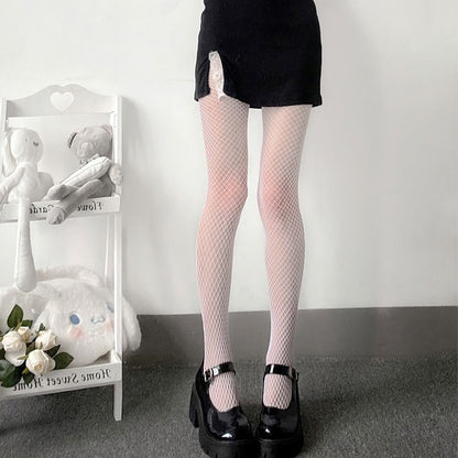 热销女式长性感渔网丝袜鱼网连裤袜网状尼龙紧身衣内衣皮肤大腿高筒丝袜